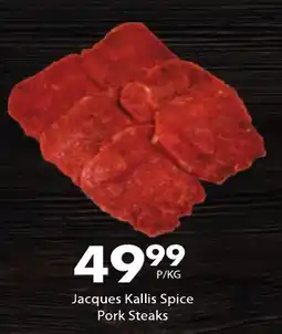 President Hyper Jacques Kallis Spice Pork Steaks offer