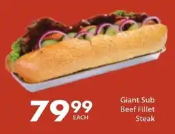 President Hyper Giant Sub Beef Fillet Steak offer