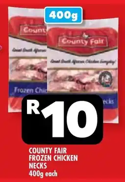 Usave County fair frozen chicken necks offer
