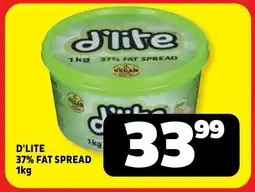 Usave D'lite 37% fat spread offer