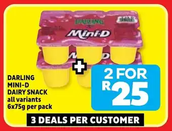 Usave Darling mini-d dairy snack offer