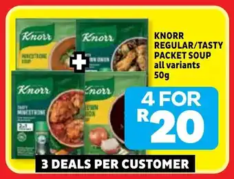 Usave Knorr regular/ tasty packet soup offer