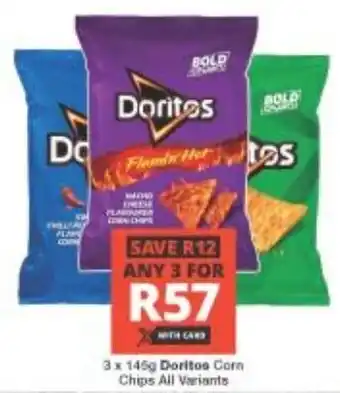 Checkers Doritos Corn Chips All Variants offer