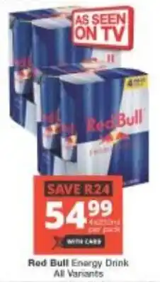 Checkers Red Bull Energy Drink All Variants offer