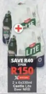 Checkers Castle Lite Beer NRB offer