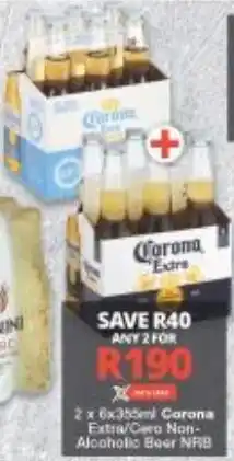 Checkers Corona Extra/ Cero Non-Alcoholic Beer NRB offer