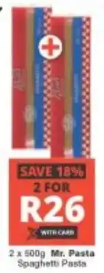 Checkers Mr. Pasta Spaghetti Pasta offer