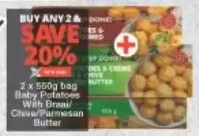 Checkers Baby Potatoes With Braai/ Chive/ Parmesan Butter offer