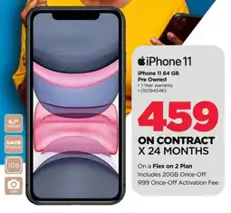 HiFi Corp iPhone 11 64 GB Pre Owned offer