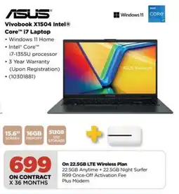 HiFi Corp ASUS Vivobook X1504 Intel Core i7 Laptop offer