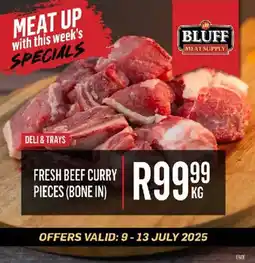 Bluff Meat Supply Fresh beef curry pieces offer