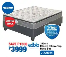 OK Furniture Edblo Mkuze Pillow-Top Base Set offer