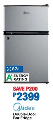 OK Furniture Midea Double-Door Bar Fridge offer