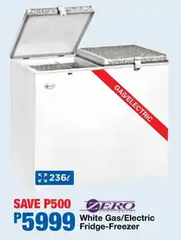 OK Furniture Zero White Gas/ Electric Fridge-Freezer offer