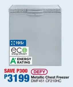 OK Furniture DEFY Metallic Chest Freezer offer