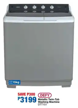 OK Furniture DEFY Metallic Twin-Tub Washing Machine offer