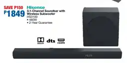 OK Furniture Hisense 3.1-Channel Soundbar with Wireless Subwoofer offer