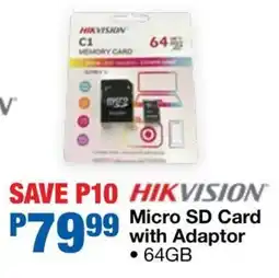 OK Furniture Hikvision Micro SD Card with Adaptor offer