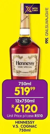 Shoprite Liquor Hennessy v.s. cognac offer