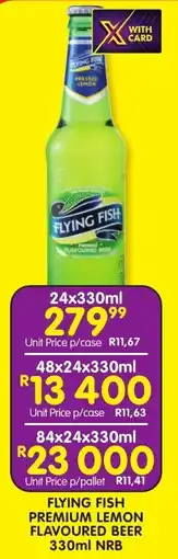 Shoprite Liquor Flying fish premium lemon flavoured beer nrb offer