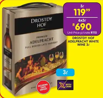 Shoprite Liquor Drostdy hof adelpracht white wine offer