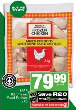SuperSpar SPAR IQF Chicken Mixed Portions offer