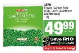 SuperSpar SPAR Frozen Garden Peas (Excl. Corn, Cauliflower and Broccoli) offer