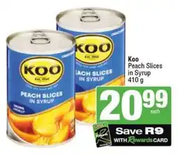 SuperSpar Koo Peach Slices in Syrup offer
