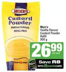 SuperSpar Moir's Vanilla Flavour Custard Powder Refill offer