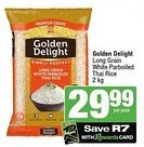 SuperSpar Golden Delight Long Grain White Parboiled Thai Rice offer