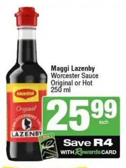SuperSpar Maggi Lazenby Worcester Sauce Original or Hot offer