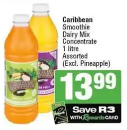 SuperSpar Caribbean Smoothie Dairy Mix Concentrate Assorted offer