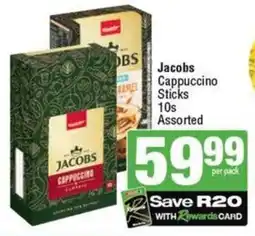 SuperSpar Jacobs Cappuccino Sticks Assorted offer