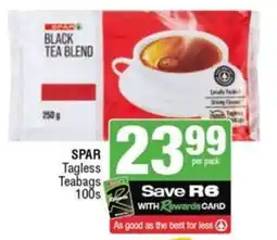 SuperSpar SPAR Tagless Teabags offer