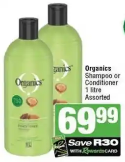 SuperSpar Organics Shampoo or Conditioner Assorted offer