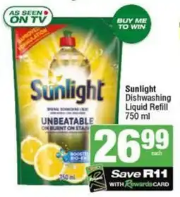 SuperSpar Sunlight Dishwashing Liquid Refill offer