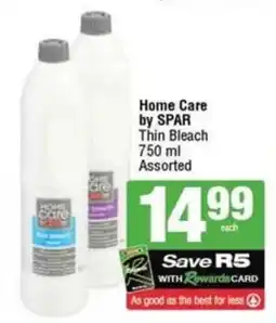 SuperSpar Home Care by SPAR Thin Bleach Assorted offer