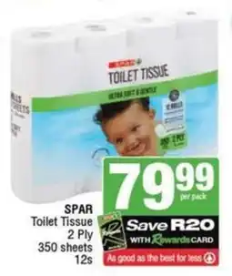 SuperSpar SPAR Toilet Tissue 2 Ply 350 sheets offer