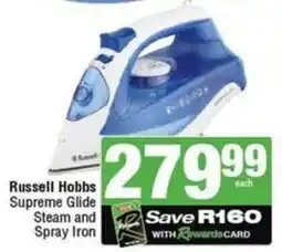 SuperSpar Russell Hobbs Supreme Glide Steam and Spray Iron offer