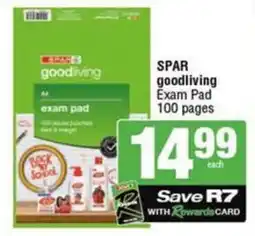 SuperSpar SPAR goodliving Exam Pad offer
