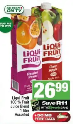 SuperSpar Liqui Fruit 100% Fruit Juice Blend Assorted offer