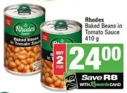 SuperSpar Rhodes Baked Beans In Tomato Sauce offer