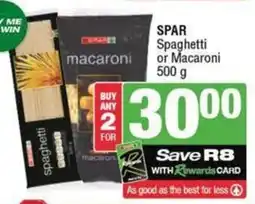 SuperSpar SPAR Spaghetti or Macaroni offer