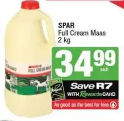 SuperSpar SPAR Full Cream Maas offer