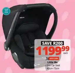Checkers Little Me i-Size Car Seat offer