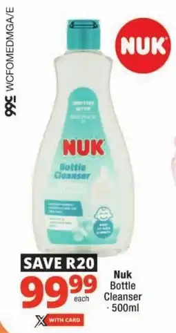 Checkers Nuk Bottle Cleanser offer