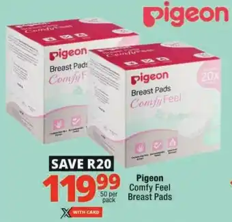 Checkers Pigeon Comfy Feel Breast Pads offer