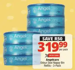 Checkers Angelcare Odour Seal Nappy Bin Refills offer