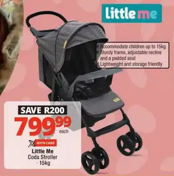 Checkers Little Me Coda Stroller offer