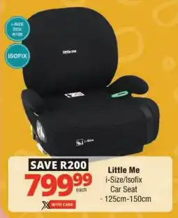Checkers Little Me i-Size/ Isofix Car Seat offer